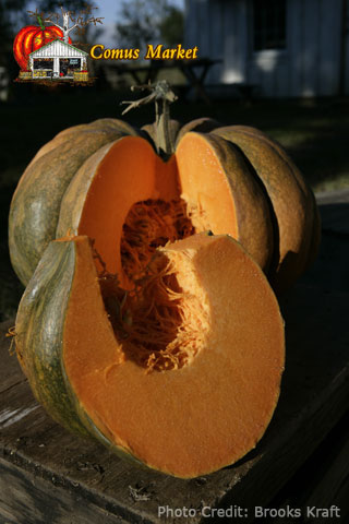 sliced fairytale pumpkin